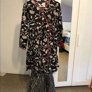 Gharara with anarkali style frock